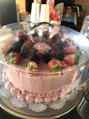 vegan Mixed Berry cake at nami Vegan Sweets in Phoenix