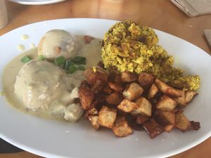 Biscuits and gravy - very flavorful and filling! at nami Vegan Sweets in Phoenix