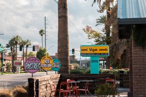 Outside at nami Vegan Sweets in Phoenix