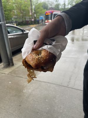 The Vegan East Coaster  at AM Bagel in Toronto