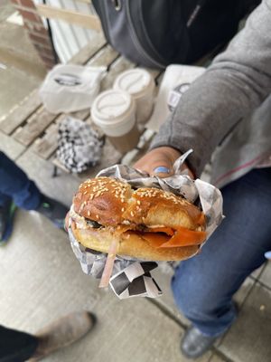 The Vegan Vlox  at AM Bagel in Toronto