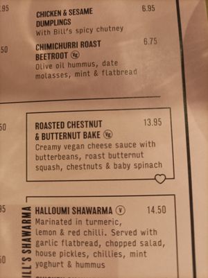 And more at Bill's - Baker St in London