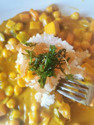 Nouveauté :le curry vegan at Restaurante Anoa Santanyí in Mallorca