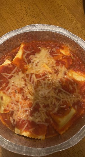 Organic butternut squash ravioli   at Vertoris Pizza House in Bradenton