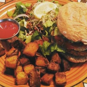 big marc burger  at Calactus Cafe in Moncton