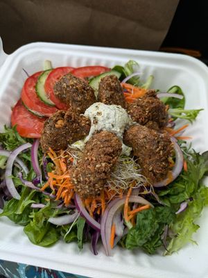 Falafel salad at Calactus Cafe in Moncton