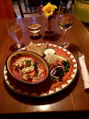 Mushroom cannelloni  at Calactus Cafe in Moncton