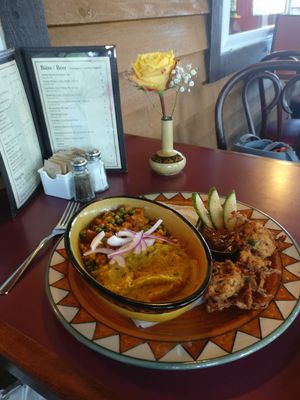 Taj Mahal Thali at Calactus Cafe in Moncton