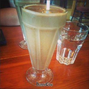 Vegan chocolate banana shake at Calactus Cafe in Moncton