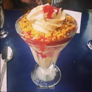 Vegan strawberry parfait.  at Calactus Cafe in Moncton