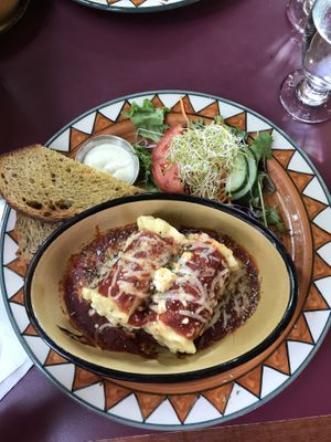 Cannelloni at Calactus Cafe in Moncton