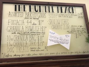 Food menu May 2022 (subject to change)  at The Humble Peach in Amherst