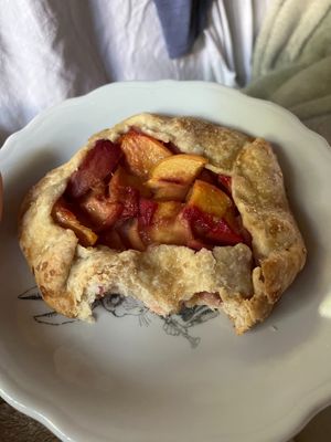 local peach galette at The Humble Peach in Amherst