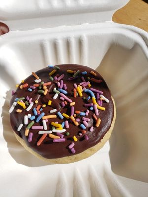 Small sprinkle donut at The Humble Peach in Amherst
