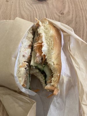 Hummus + veggies + tempeh  at The Humble Peach in Amherst