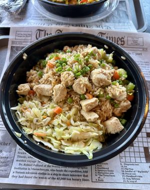 Teriyaki Faux Chicken Fried Rice   at The Jerk Shack in San Antonio