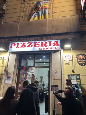   at Pizzeria da Michele in Naples