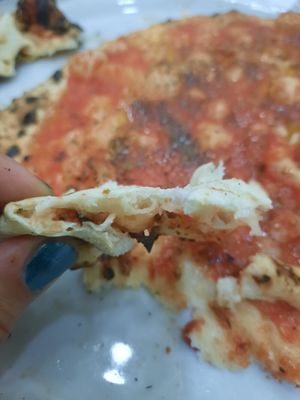 Soft from the inside, crispy bottom at Pizzeria da Michele in Naples