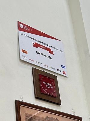   at Pizzeria da Michele in Naples