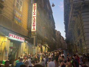 The Outside at Pizzeria da Michele in Naples