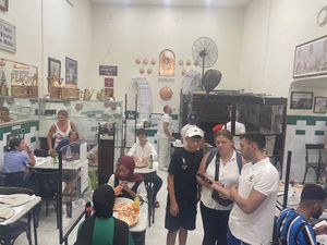 The Inside of De Michele at Pizzeria da Michele in Naples