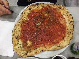 Pizza Marinara at Pizzeria da Michele in Naples