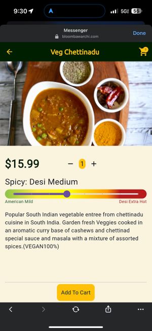   at Bloom Bawarchi in Bloomington