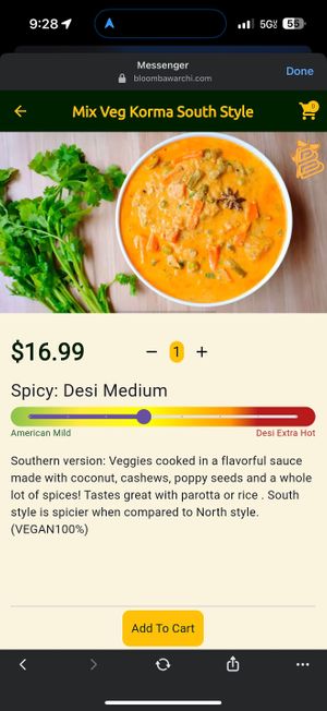   at Bloom Bawarchi in Bloomington