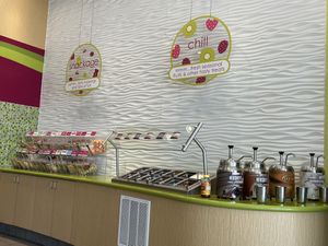 Toppings bar  at Menchie's Frozen Yogurt in Tyler