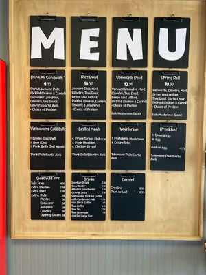 Any item can be made with their awesome tofu sticks or marinated portobello   at La Baguette in Palm Desert