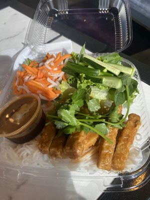 Vermicelli bowl with tofu   at La Baguette in Palm Desert