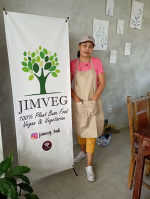 Vegan and pure vegetarian resto at Jimveg in Jimbaran