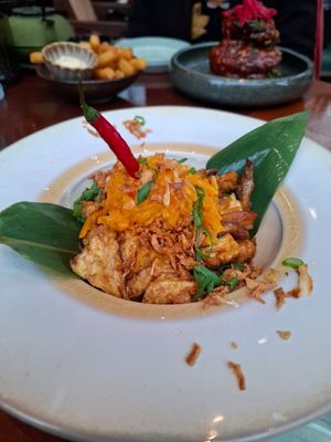 Het vegan hoofdgerecht. Zo ongelofelijk lekker!! at Papa Aswa in Amsterdam