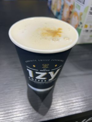 Banana Split Latte 8€  at Izy Coffee in Antwerpen