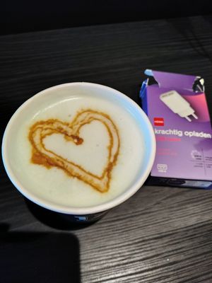 The pandan latte! at Izy Coffee in Antwerpen