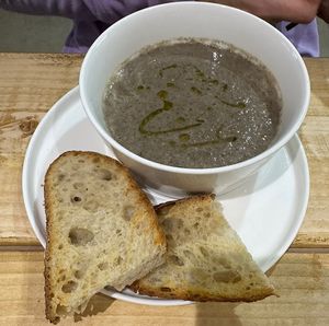 Mushroom soup   at Host in Birkenhead