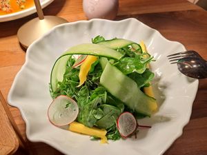 Green salad at Roof Garden in Athens