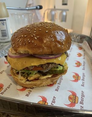 Vegan #2 with jalapeño   at Rez Burger  in Mckinney