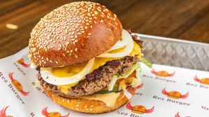 Vegan#2 Impossible Patty with vegan cheese, pickles. lettuce, tomato ,and onion, and of course, vegan sauce! at Rez Burger  in Mckinney