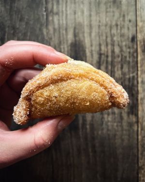 Rissoles Aux Poires - Pear & Vanilla Compote in puff pastry at The French Fox in Isle Of Arran