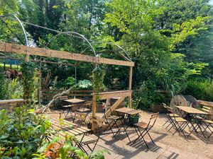 Back Garden Seating Area at The French Fox in Isle Of Arran