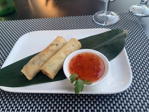 Spring rolls  at Tatsumi-Thai Phuket in Albufeira