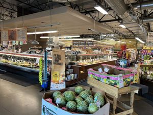 Their delicatessen is fairly large  at New Earth Market in Yuba City
