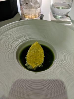 Vegan crab at Petra in Santorini