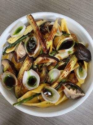 Pasta a la huancaina  at Plant Food + Wine in Lima