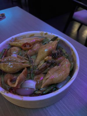 Pasta huancaina  at Plant Food + Wine in Lima