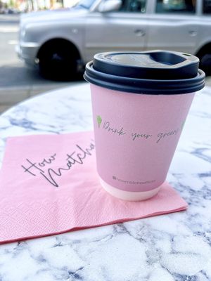 Vegan matcha with Oatly!  at How Matcha! in London