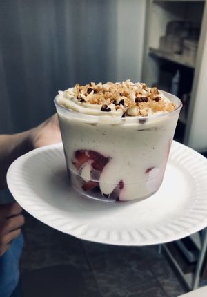 My strawberry cream parfait. Se manifique!   at La Vie Cherie in Cucuron