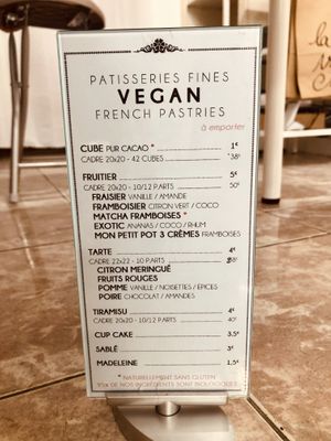 Her menu (separate drink menu)  at La Vie Cherie in Cucuron