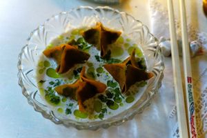 Curry dumplings at Ostara Bar in Oslo